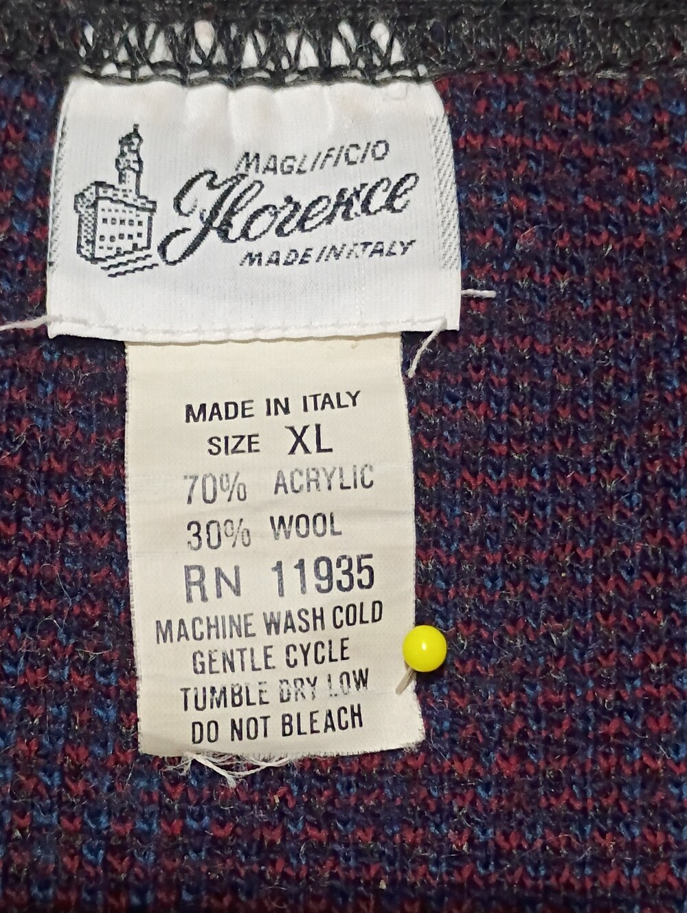 MAGLIFICIO FLORENCE PLAID KNIT CARDIGAN - Picture 3 of 5